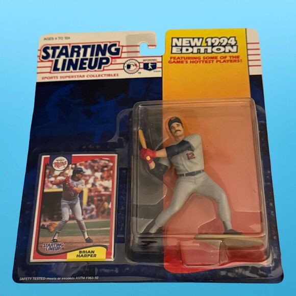 Sealed Vintage 94 MLB Starting Lineup MN Twins Dave Winfield Brian Harper Figure - Picture 10 of 16